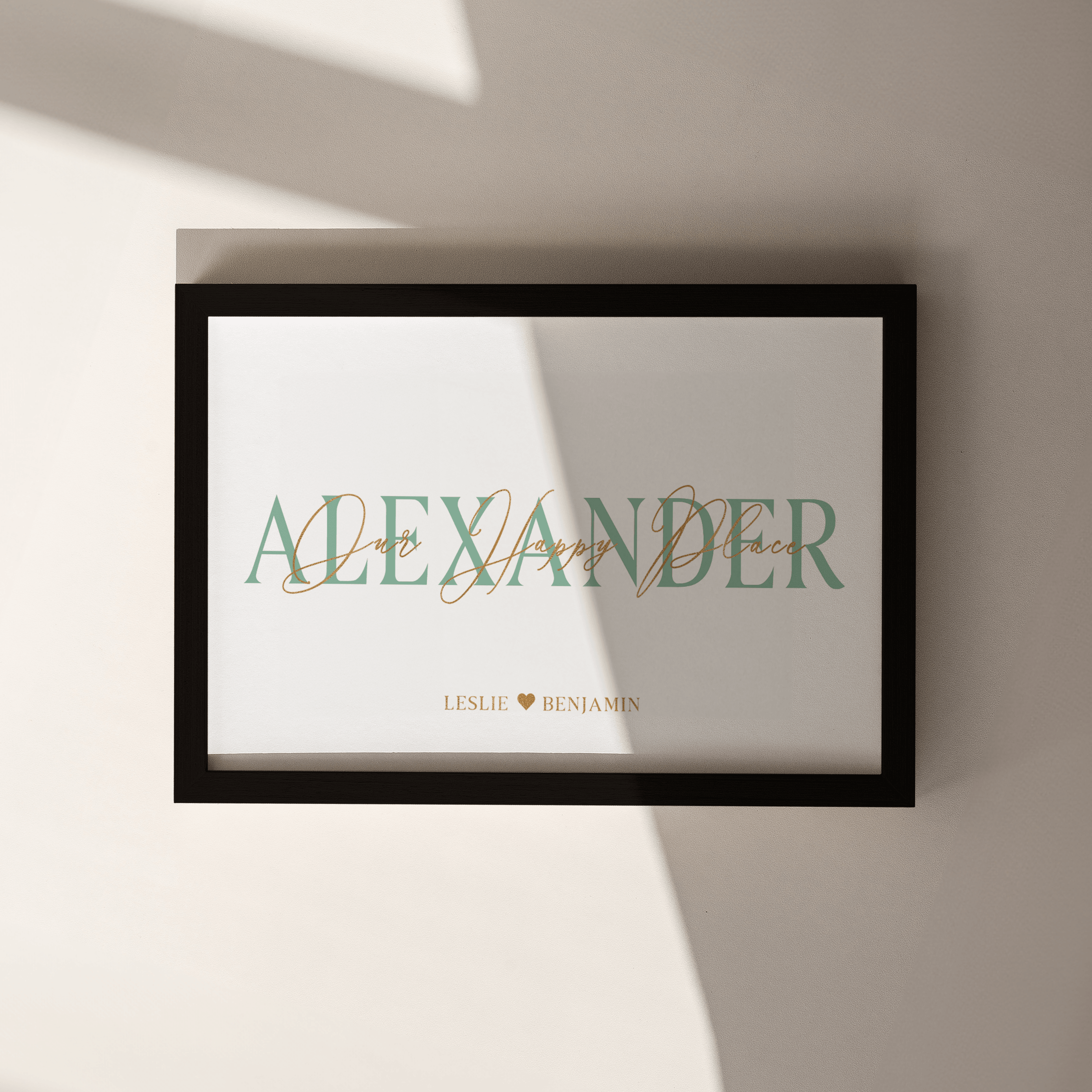 Personalised Family Name Print - Paperful
