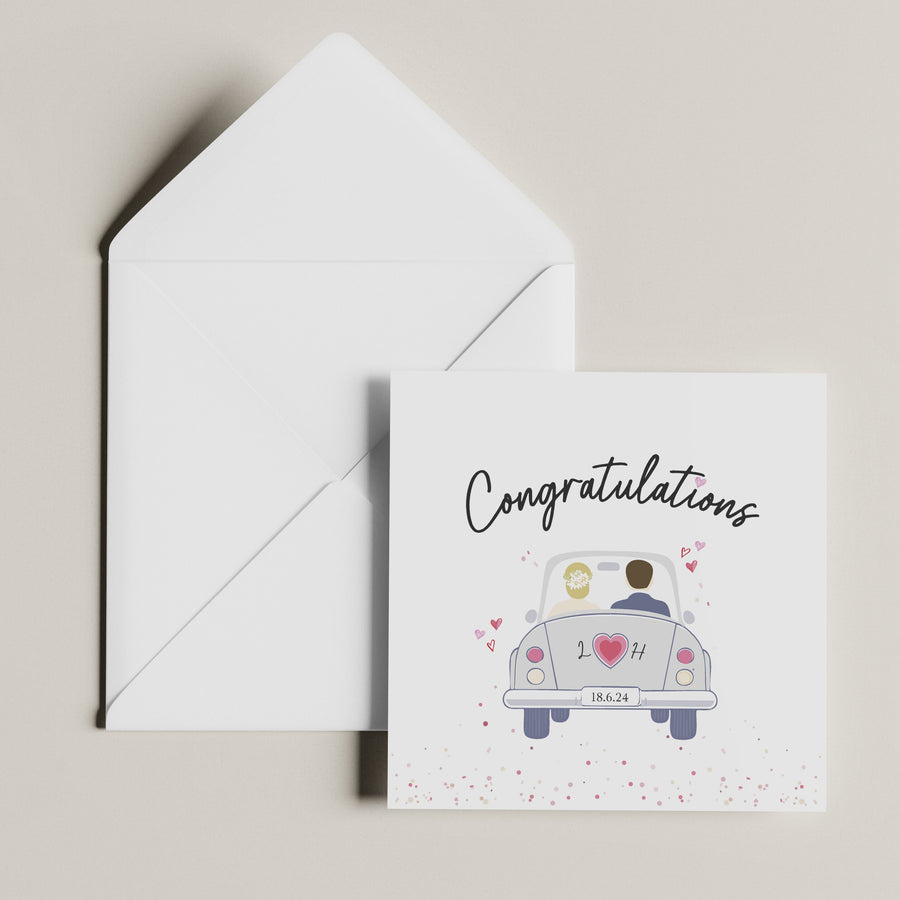 Wedding Day Card Set - Congratulations Happy Day Couples Gift