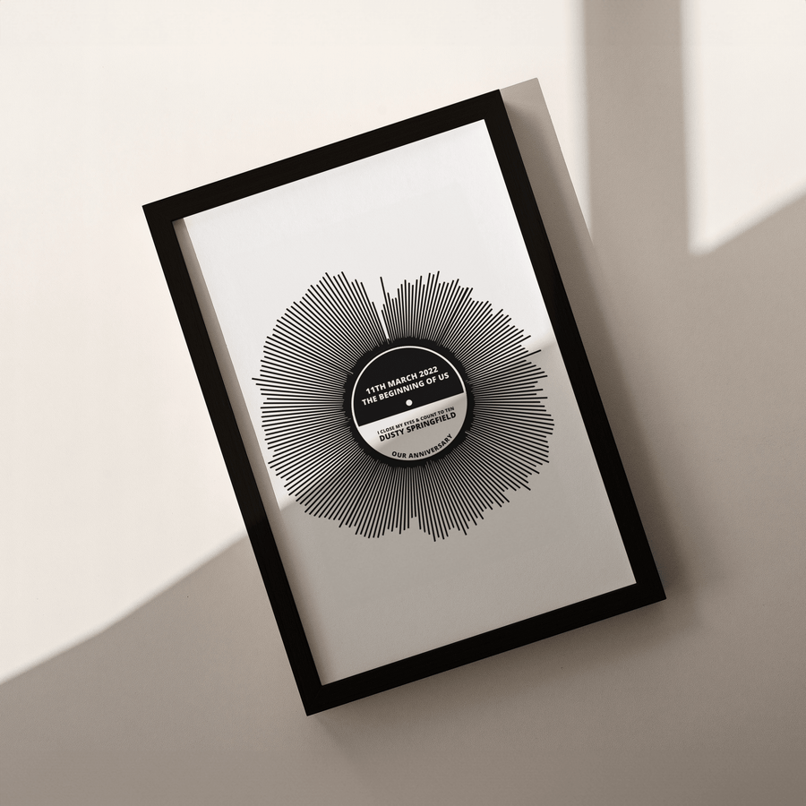 Metallic Sound Wave Vinyl Print - Paperful