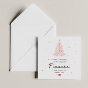 Fiance Christmas Card - First Engaged Christmas Gift for Her