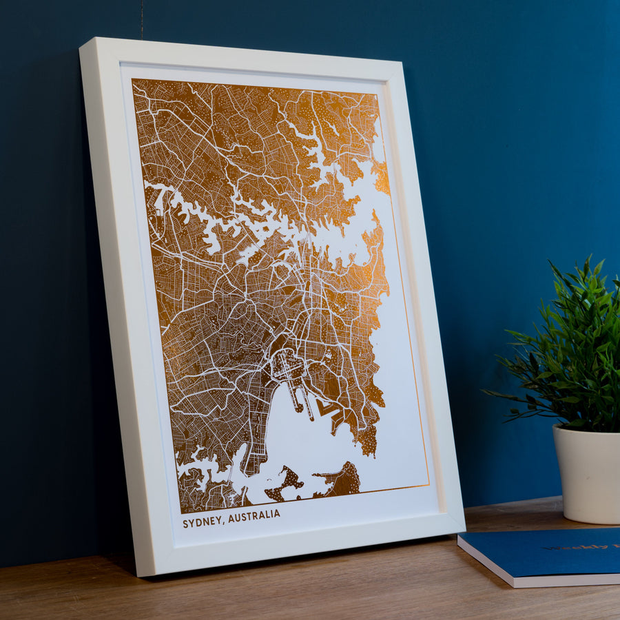 Custom Map Print Wall Art