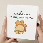 Funny Leaving Card for Coworker - Taco Apology  New Job Jokes