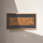 Personalised Metallic Concert Ticket