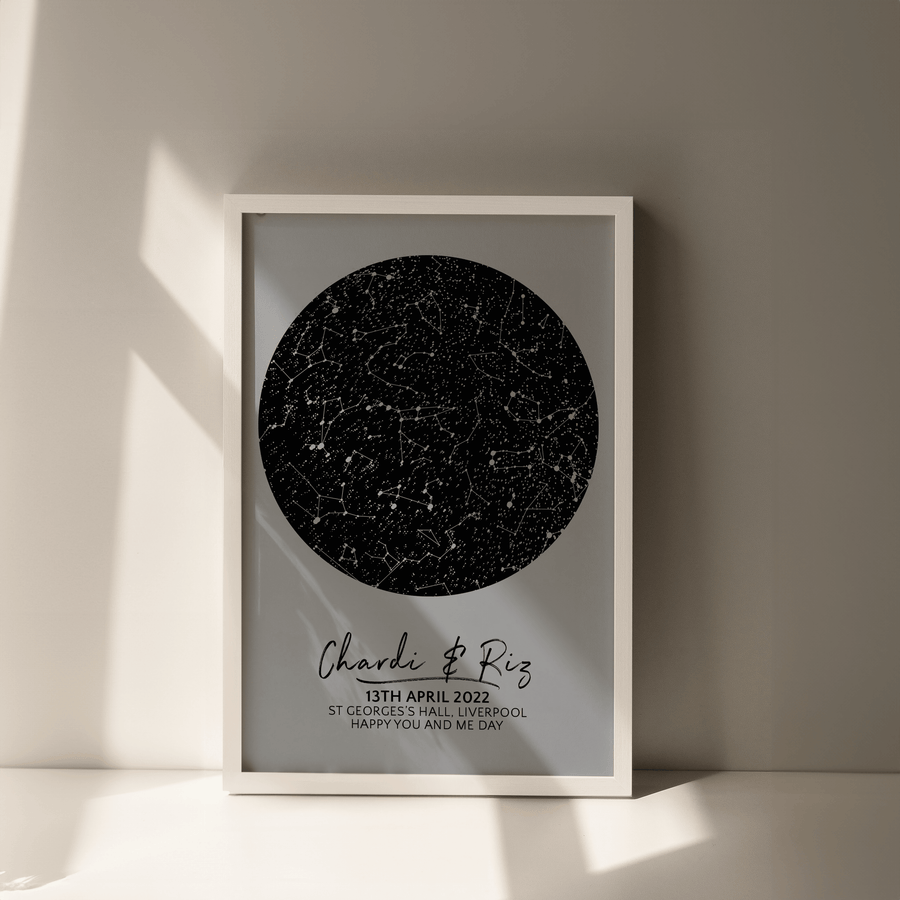 Metallic Foil Star Map - Paperful