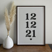 Personalised Special Date Print