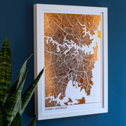 Custom Map Print Wall Art