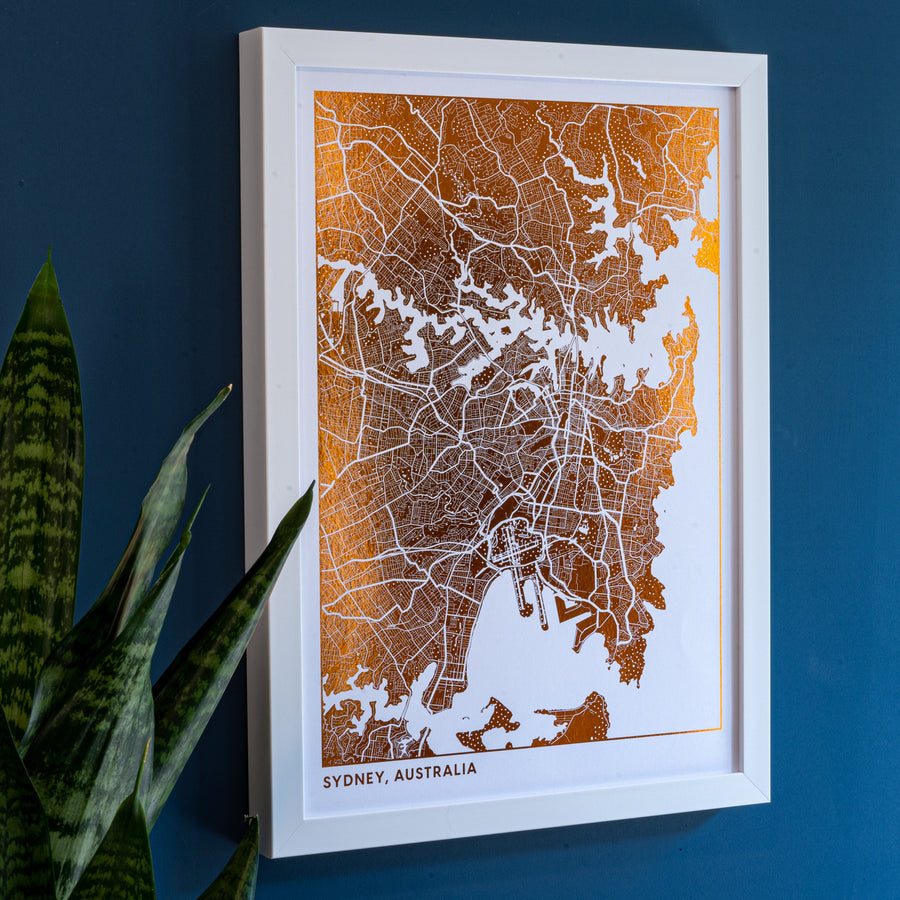 Custom Map Print Wall Art