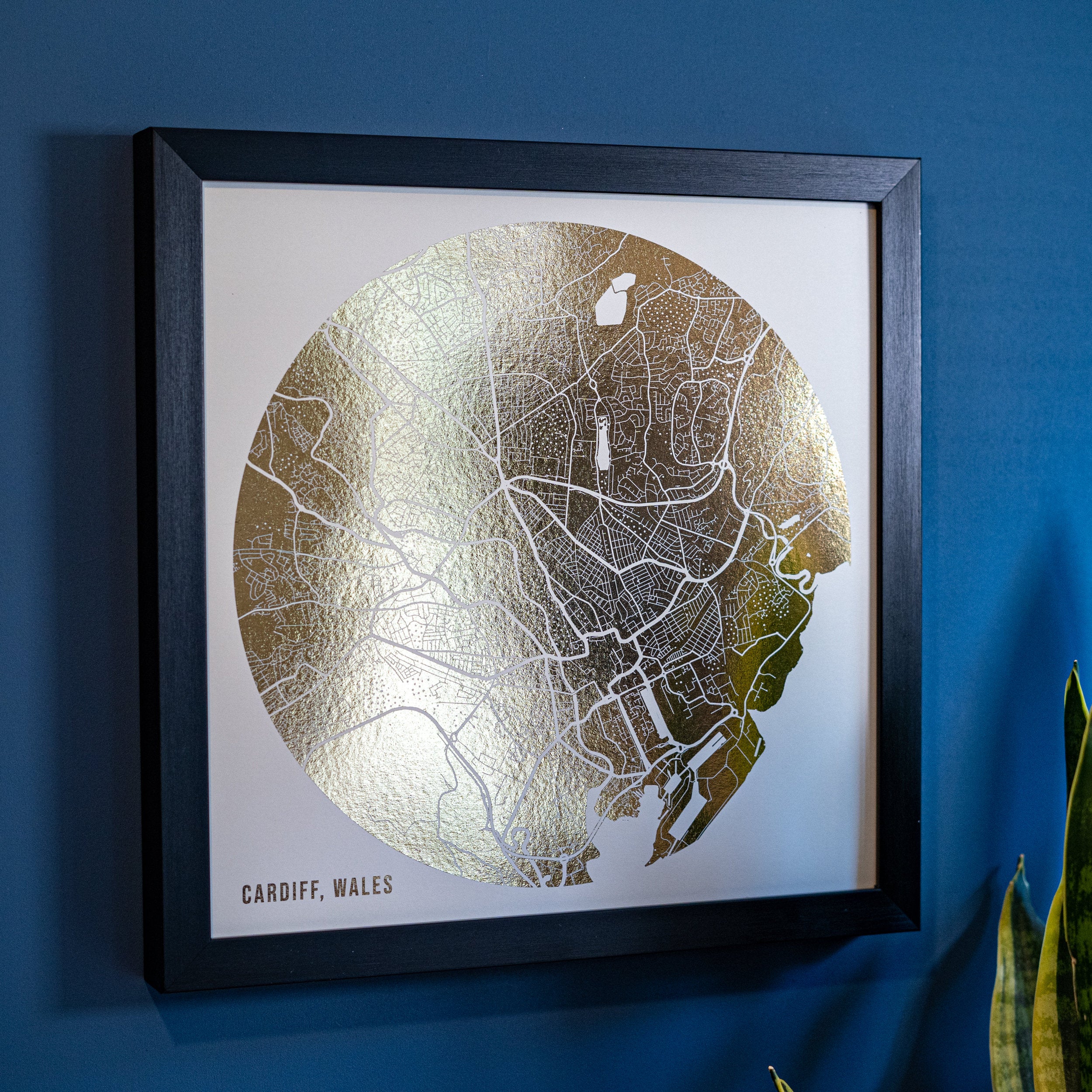 Custom Foil Street Map Print