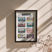 Custom Cassette Mix Tape Personalised Wall Art