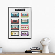 Custom Cassette Mix Tape Personalised Wall Art