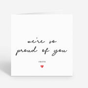 Proud of You Card - Encouragement Congratulations Graduation New Job - Friend Daughter Son