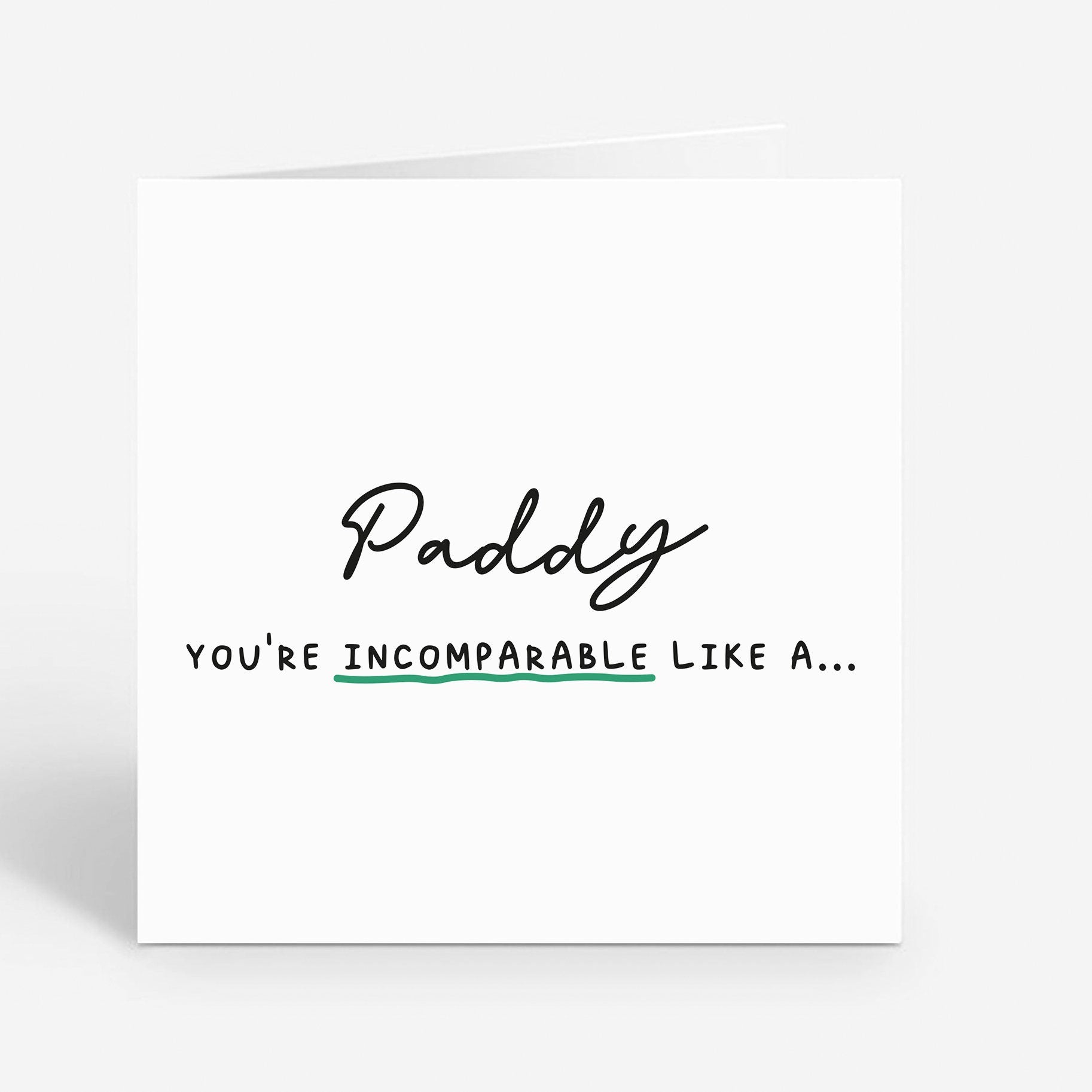 Funny Coworker Card - Incomparable Work Friend Joke Card