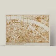 Personalised Metallic Foil Street Map