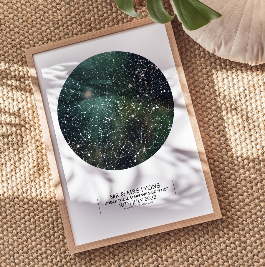 Personalised Galaxy Star Map