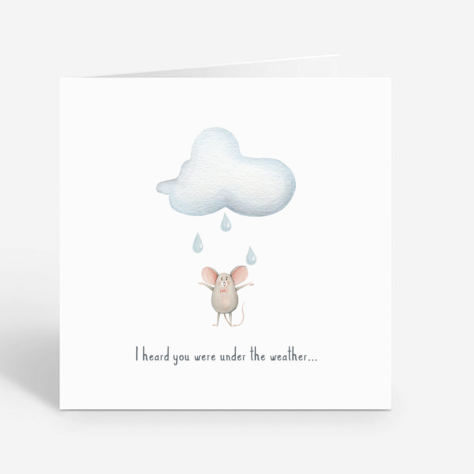 Get Well Soon Card - Positive Pick Me Up Greetings Card for Feeling Under The Weather