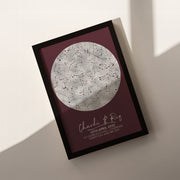 Personalised Star Map Celestial Night Sky