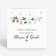 Parents Christmas Card - Mum  Dad For Xmas