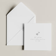 Silver Wedding Anniversary Card - Personalised 25 Year Card