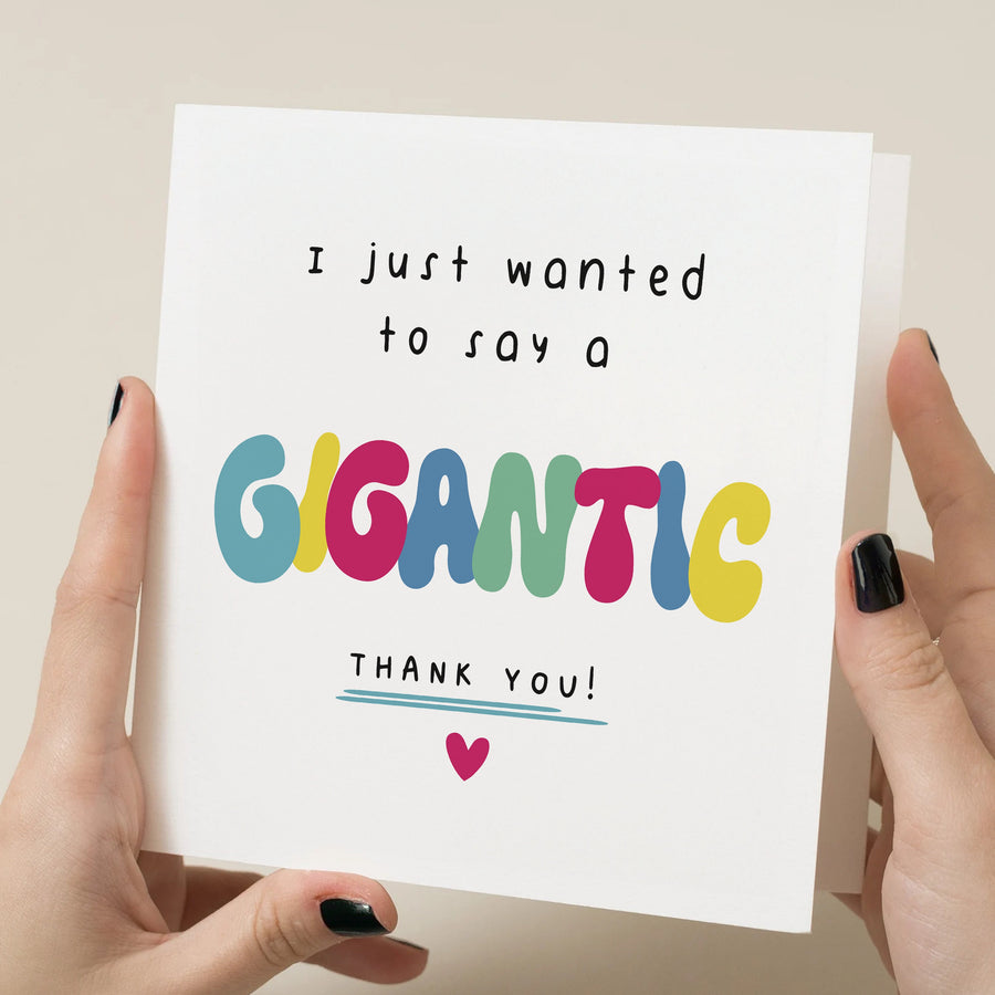 Personalized Thank You Card - Gigantic