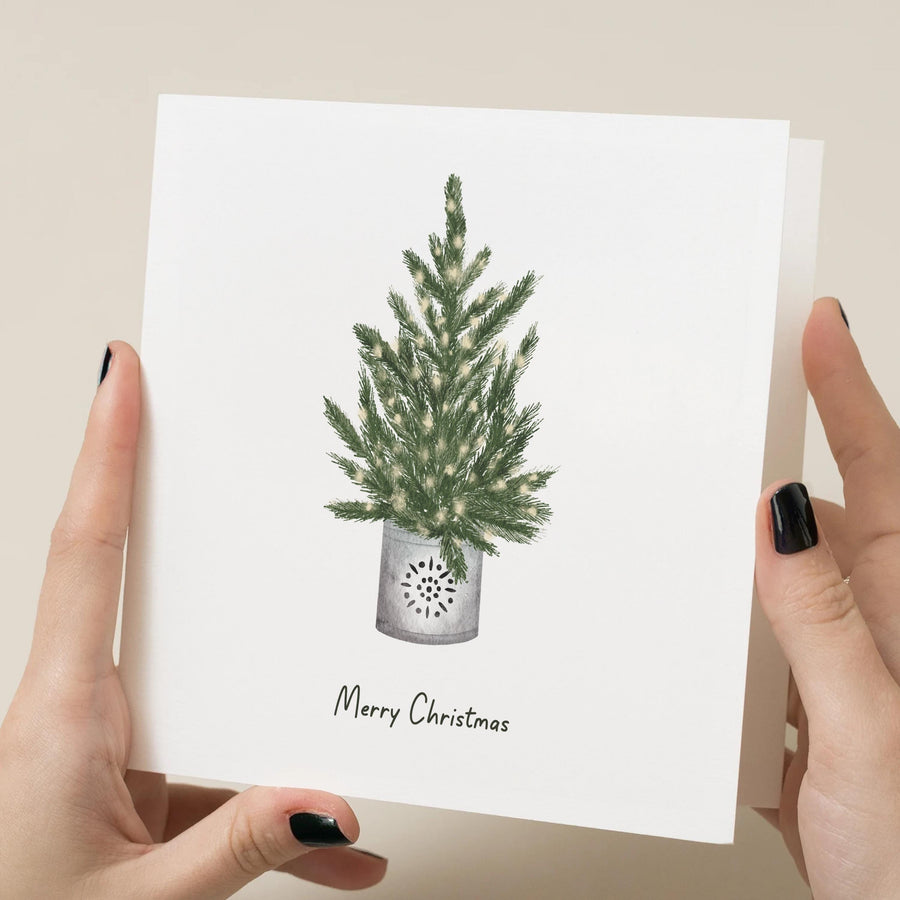 Christmas Card Multi Pack - Pack of 4 - Individual Designs - Christmas Tree and Simple Design