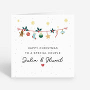 Personalised Christmas Cards - Special Couple Friends Xmas Card