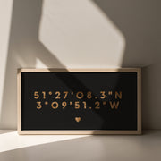 Custom Latitude Coordinates Print