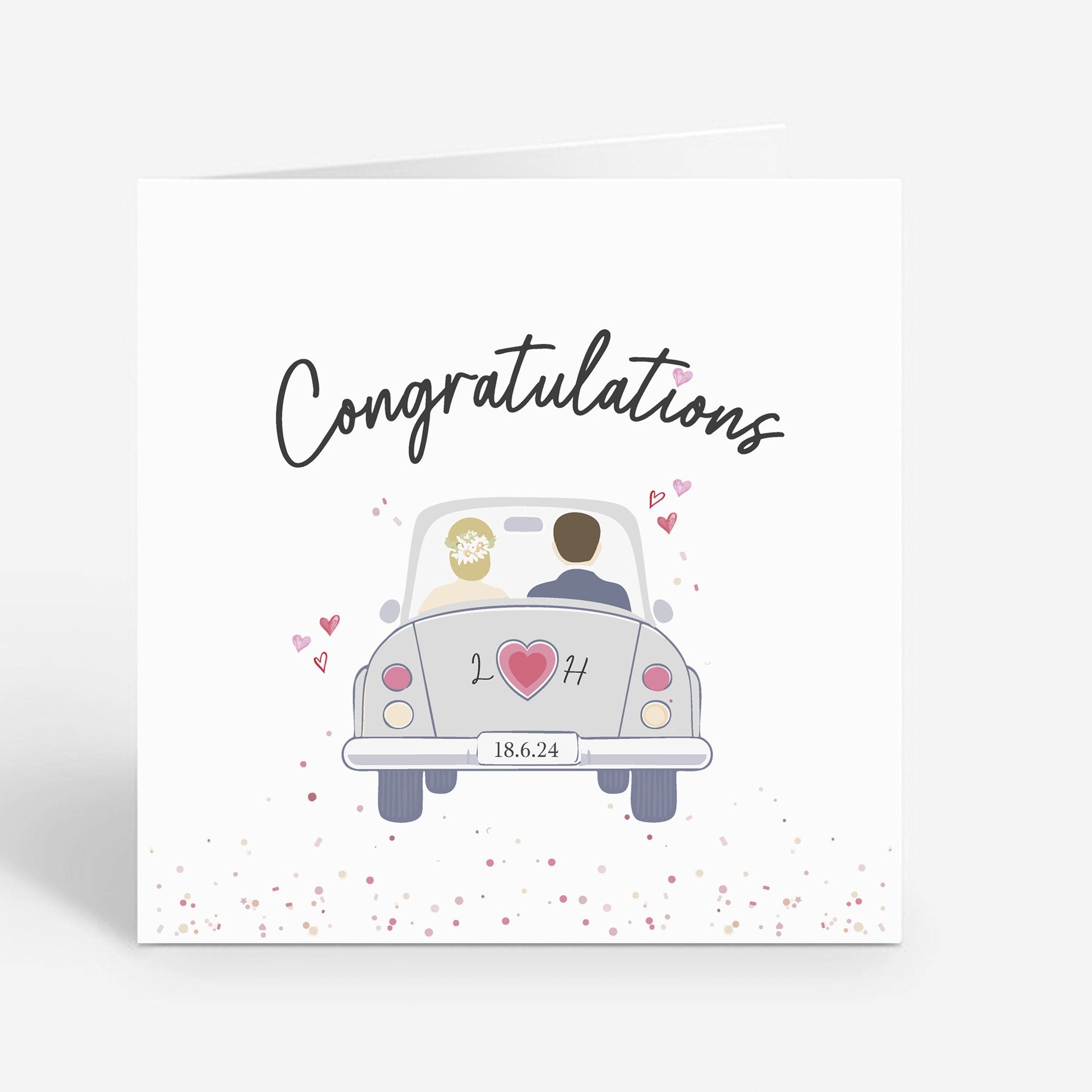 Wedding Day Card Set - Congratulations Happy Day Couples Gift