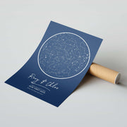 Custom Star Map Night Sky Print,