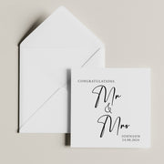 Personalized Wedding Card - Mr  Mrs Mr  Mr Mrs  Mrs - Congratulations Newly Weds Couple To Be