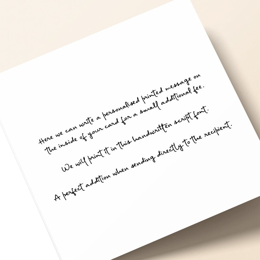 Wedding Day Card - Bride  Groom Romantic Minimal