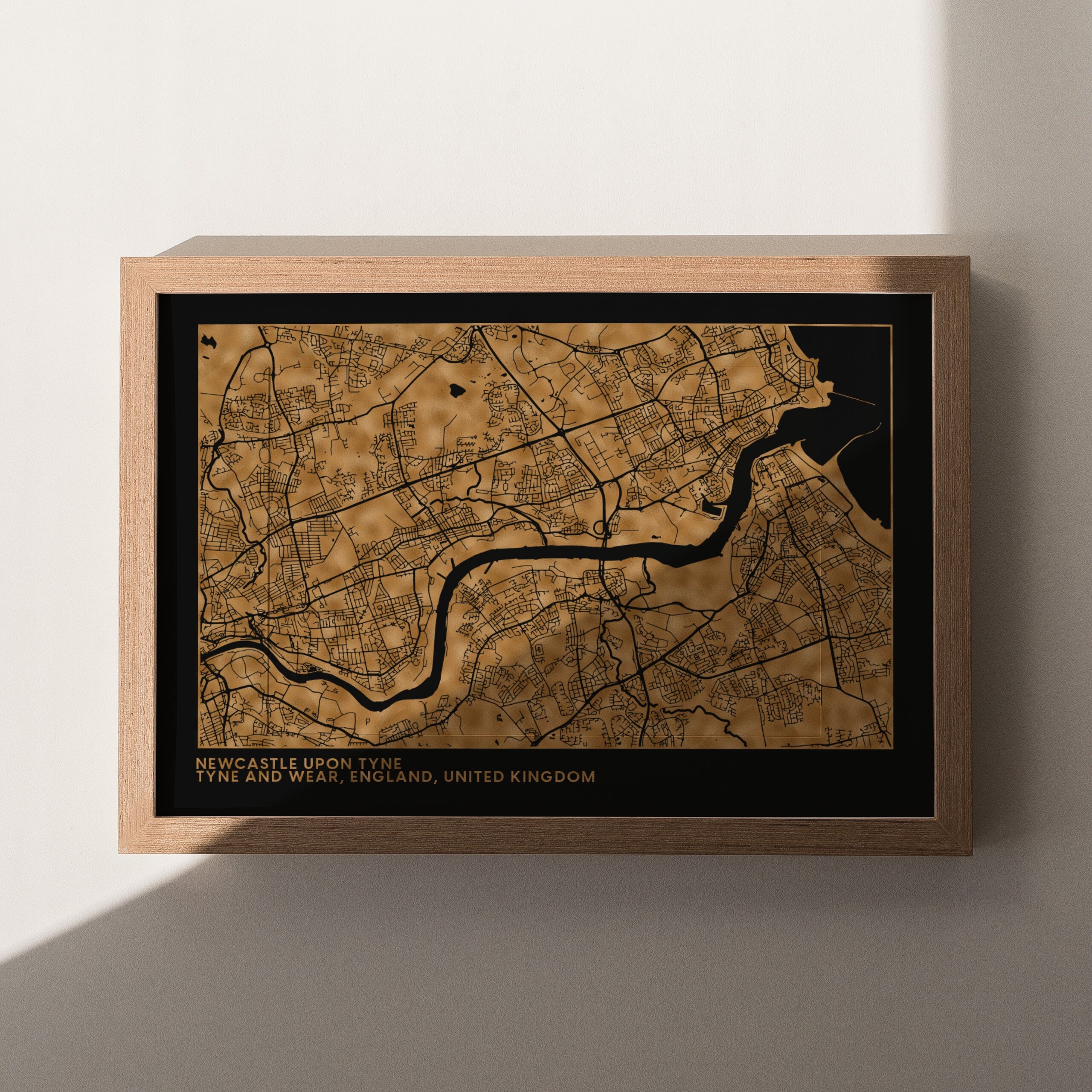 Personalised Metallic Foil Street Map