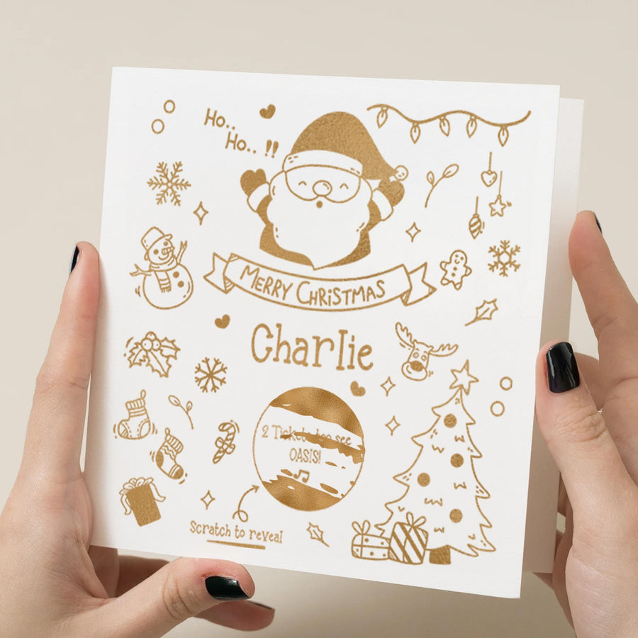 Personalised Christmas Scratch Card - Special Holiday Surprise