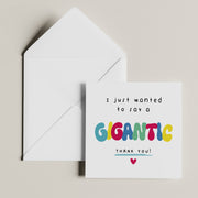 Personalized Thank You Card - Gigantic