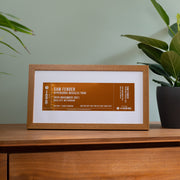 Personalised Metallic Concert Ticket