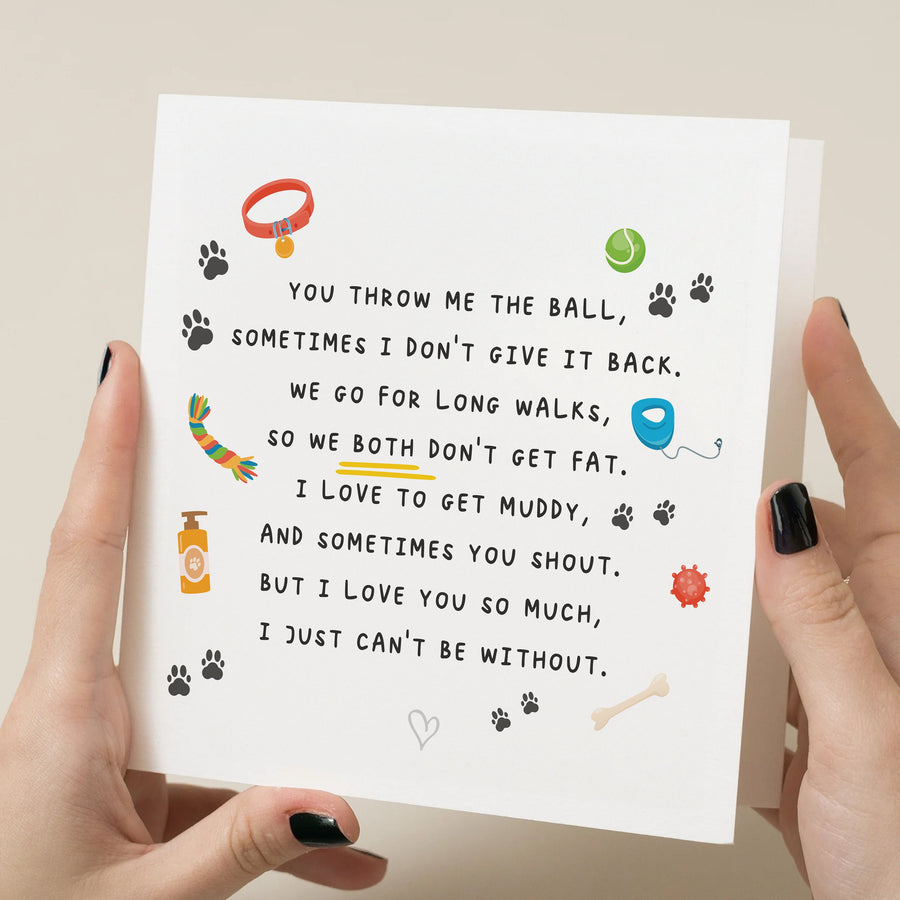 Dog Dad and Mum Card - Perfect Gift for Dog Parents