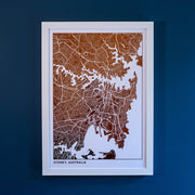 Custom Map Print Wall Art