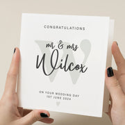 Wedding Day Card - Congratulations Happy Couples Gift