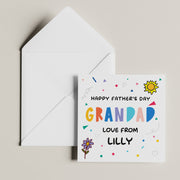 Fathers Day Card and Gift for Grandad - Happy Fathers Day from Grandchildren