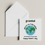 Grandad Fathers Day Card - Special Gift From Grandchildren for Fathers Day