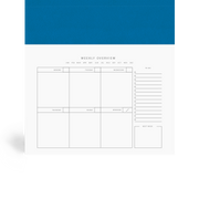 Adriatic Blue Weekly Desk Planner