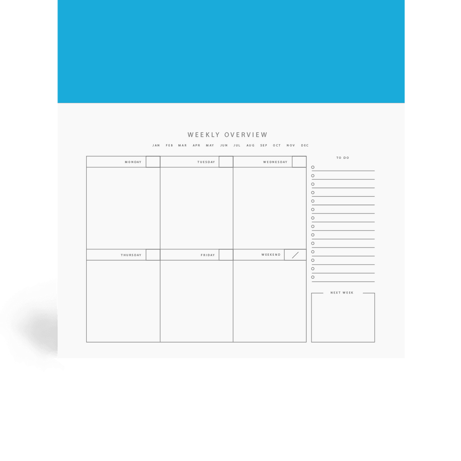 Checkerboard Weekly Desk Planner - Paperful