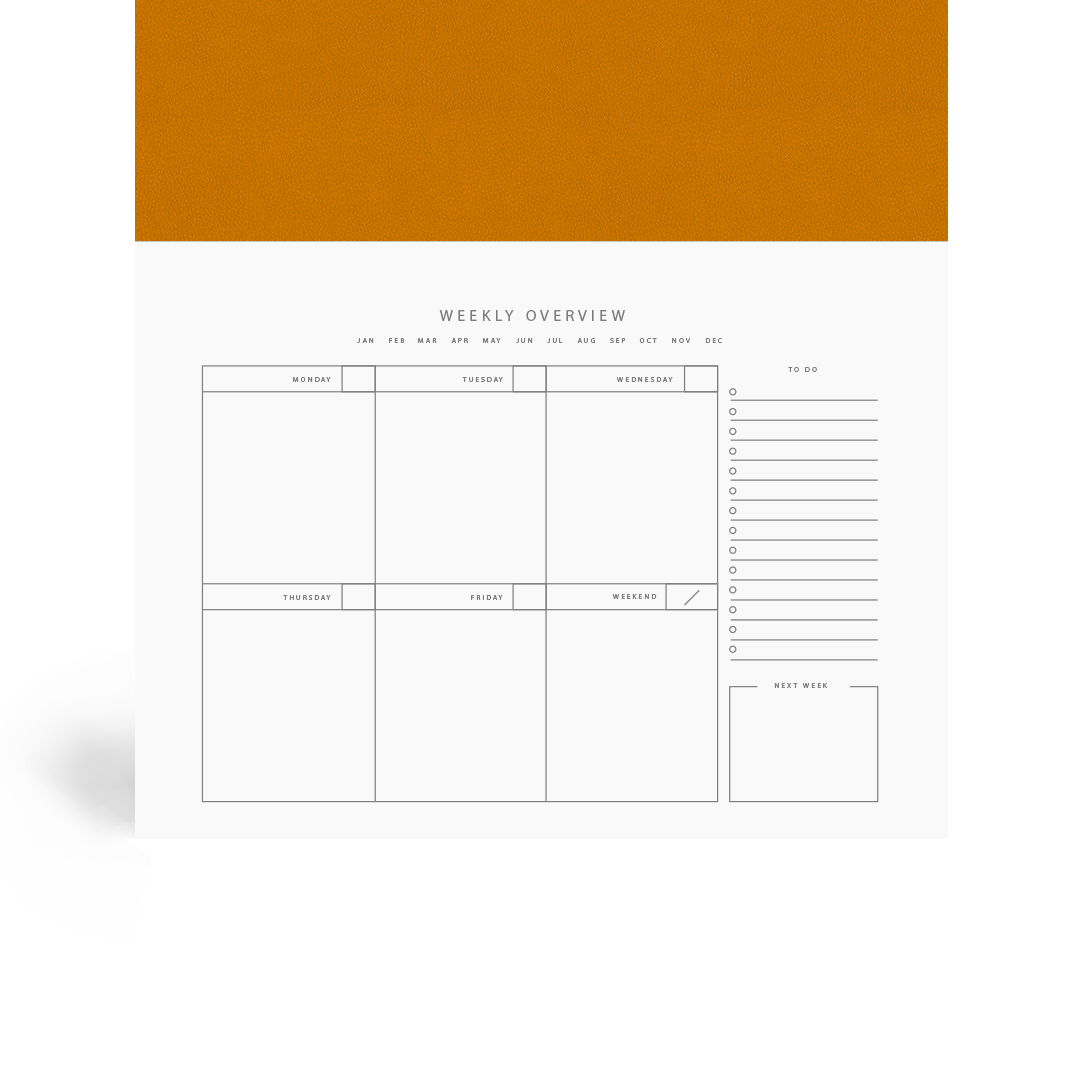 Weekly Desk Planner - Citrine