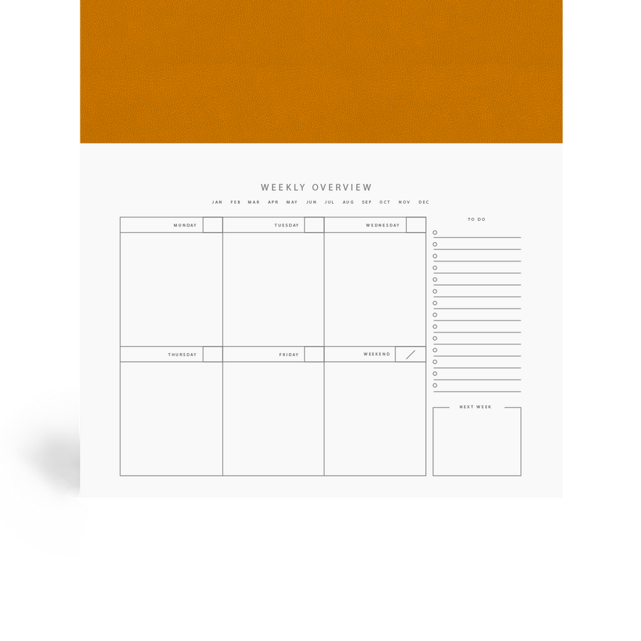 Weekly Desk Planner - Citrine