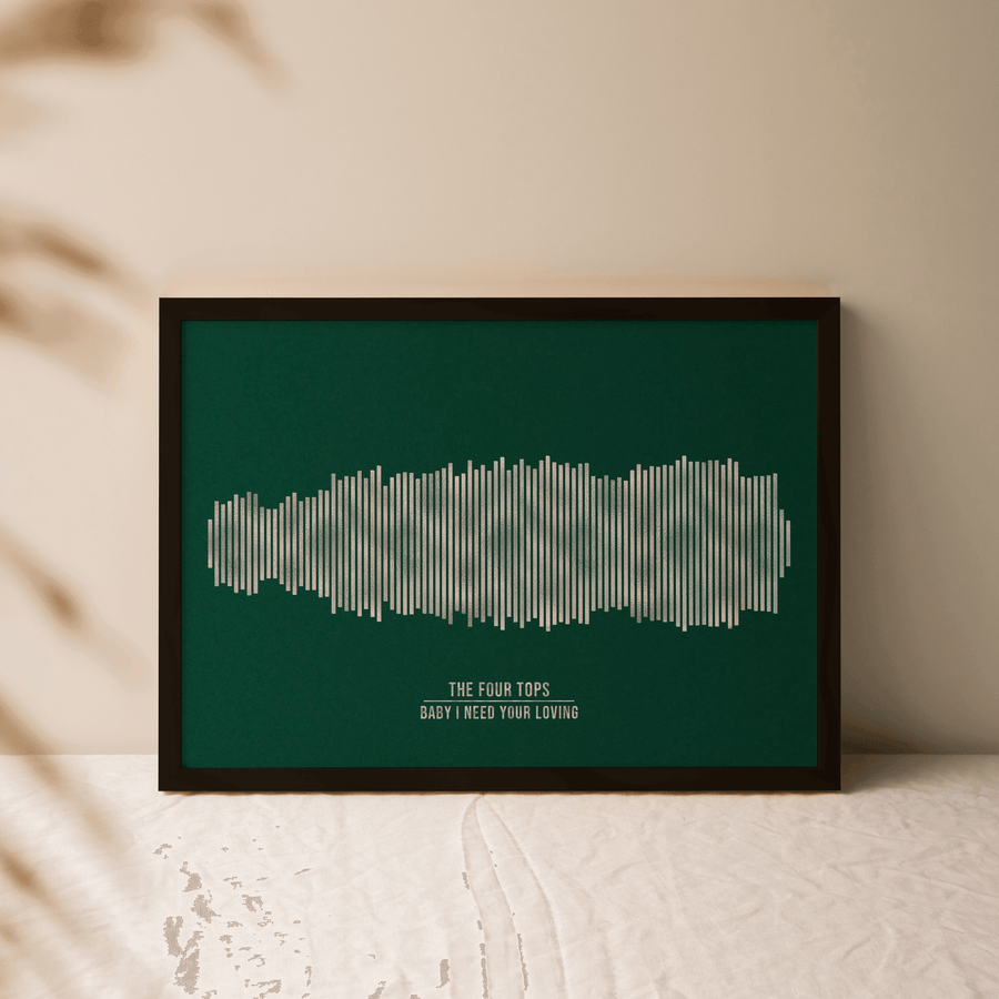 Digital Metallic Foil Sound Wave Art - Paperful