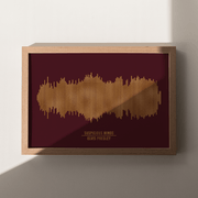 Digital Metallic Foil Sound Wave Art - Paperful