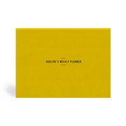 Factory Yellow Weekly Desk Planner