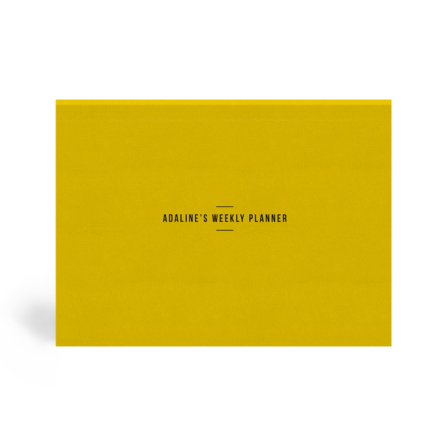 Factory Yellow Weekly Desk Planner