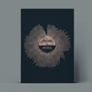 Metallic Sound Wave Vinyl Print - Paperful