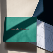 Foil Weekly Desk Planner - Green - Paperful