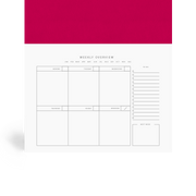 Hot Pink Weekly Desk Planner